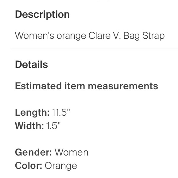 Clare V strap - Picture 3 of 3